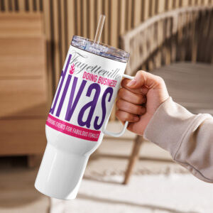 Fayetteville Divas Travel Mug with Handle
